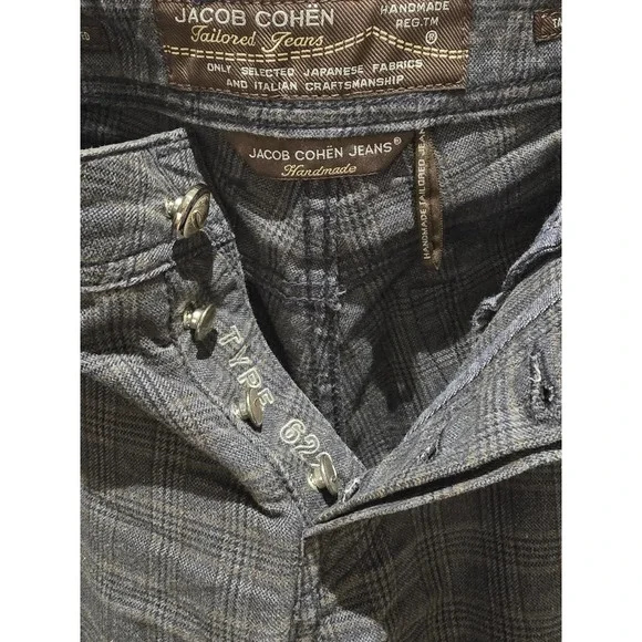 Jacob Cohen Mens Pants, Handmade In Italy, 100 Pima Cotton, 31x28, Type 622.